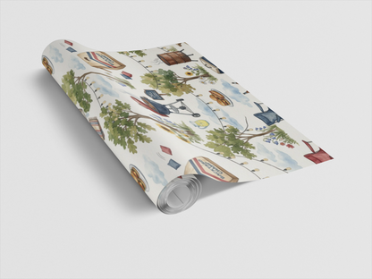 Backyard BBQ Gathering Wrapping Paper