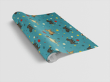 Pug Parade Polka - London Penny Gift Wrap