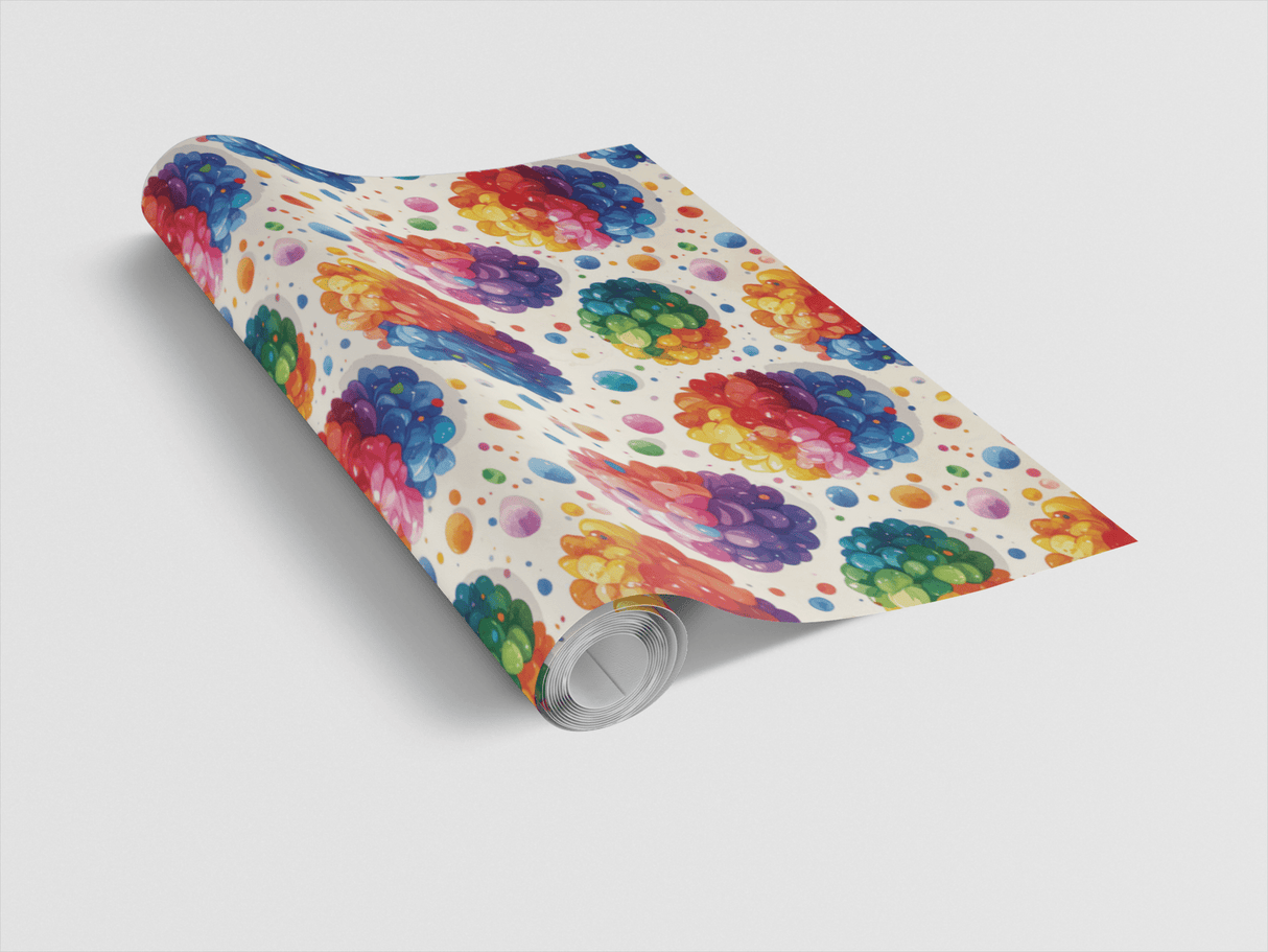 Balloon Confetti Mix Wrapping Paper - London Penny Gift Wrap