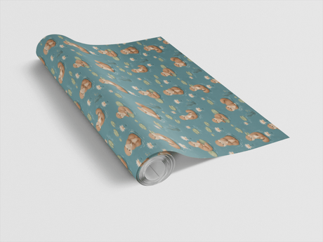 River Otter Playtime - London Penny Gift Wrap