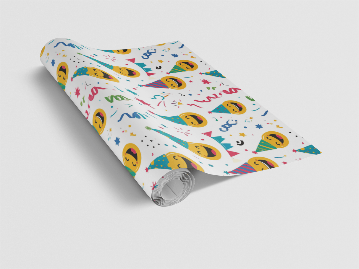 Party Face Pop Art Wrapping Paper - London Penny Gift Wrap