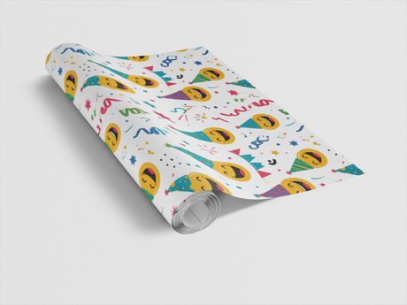 Party Face Pop Art Wrapping Paper - London Penny Gift Wrap