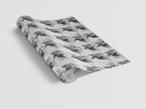 Tuxedo Tracks in the Snow - London Penny Gift Wrap