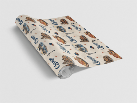 Chicago Windy City Blues - London Penny Gift Wrap