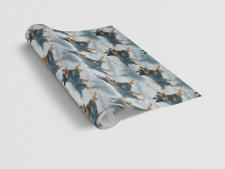 Holly Trails and Loyal Tails - London Penny Gift Wrap