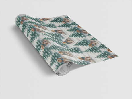 Snowy Snuggles - London Penny Gift Wrap