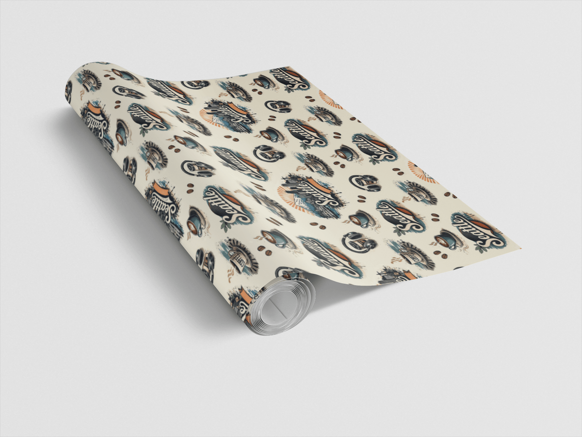 Seattle Rainier & Grunge - London Penny Gift Wrap