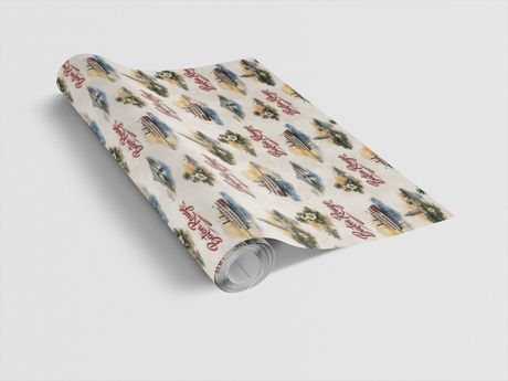 Baton Rouge River Statehouse - London Penny Gift Wrap