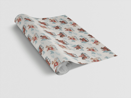 North Pole Rodeo - London Penny Gift Wrap