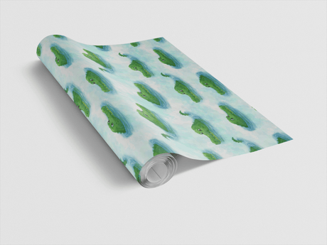 Crocodile Drift - London Penny Gift Wrap