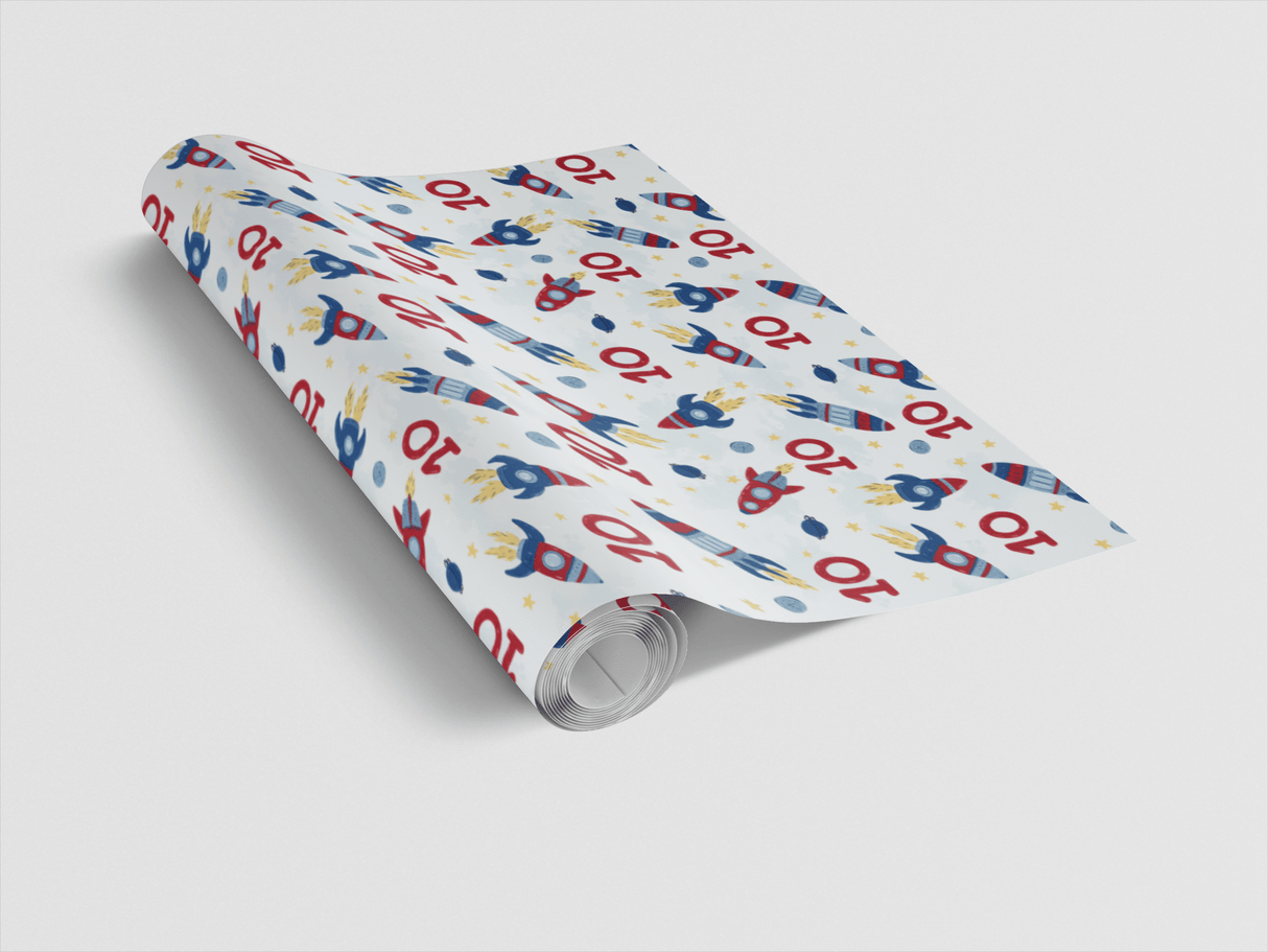 Stellar Birthday Ten - London Penny Gift Wrap