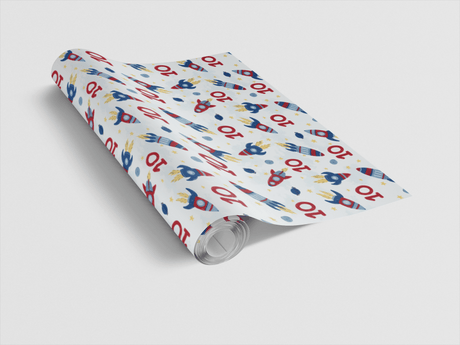 Stellar Birthday Ten - London Penny Gift Wrap