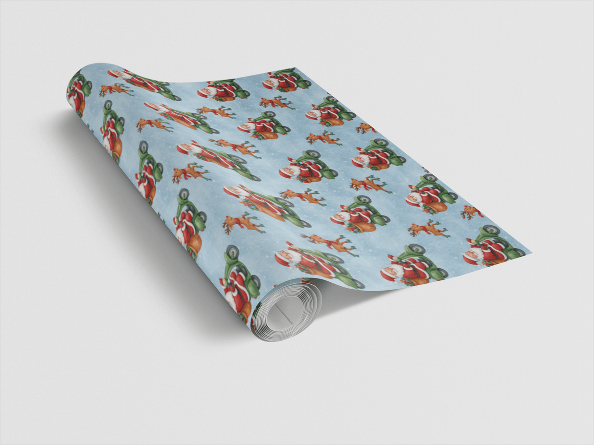 Rolling into Christmas - London Penny Gift Wrap