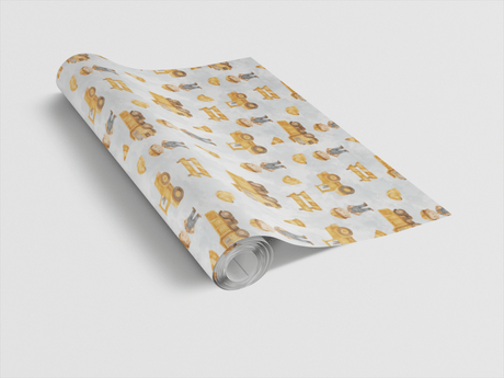Construction Kids - London Penny Gift Wrap