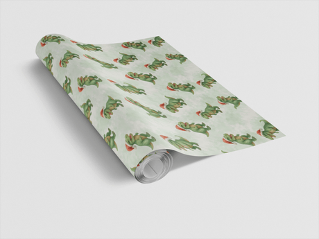Santa Saurus - London Penny Gift Wrap