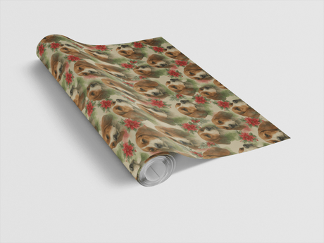 Hound in Holly - London Penny Gift Wrap