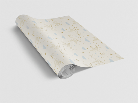 Golden Stork Skies - London Penny Gift Wrap