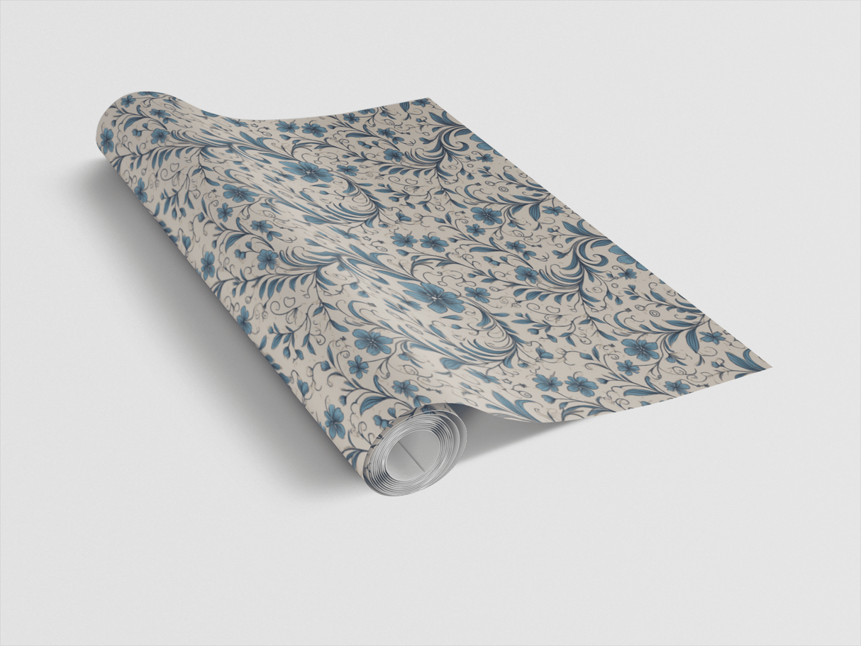 Something Blue Toile - London Penny Gift Wrap