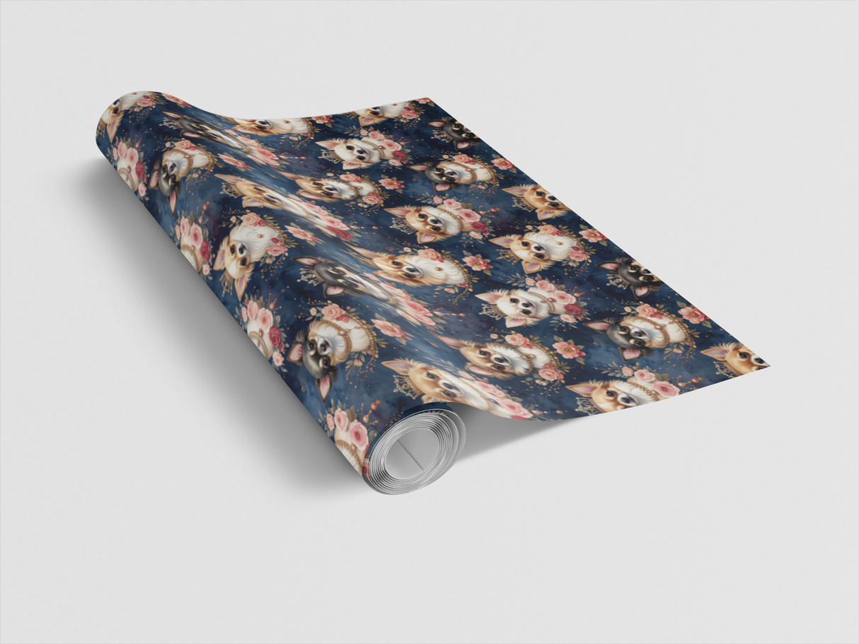 Royal Chihuahua Revelry Wrapping Paper