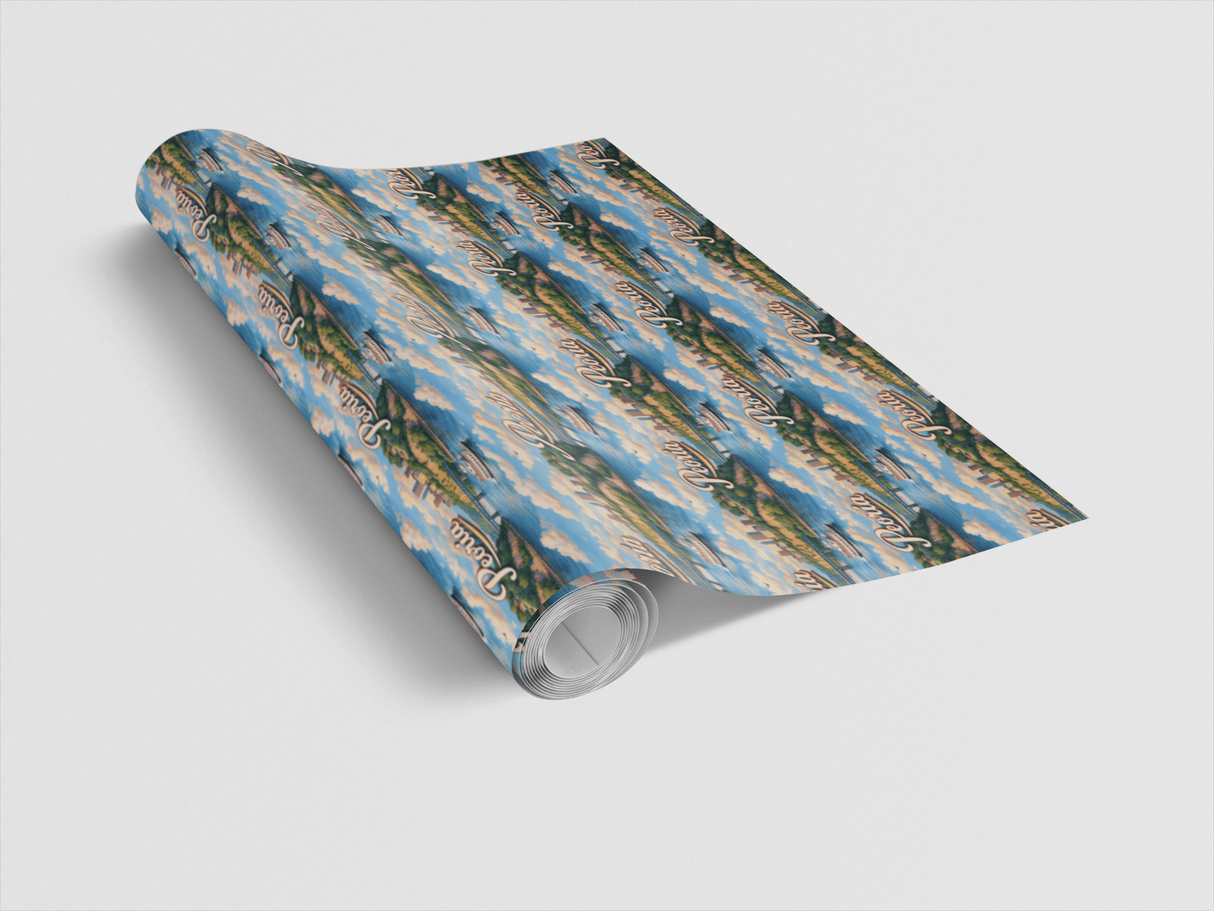 Peoria River City Glow - London Penny Gift Wrap