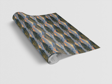 Charleston WV Mountain River - London Penny Gift Wrap
