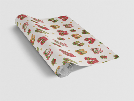 Snug Steps of the Season - London Penny Gift Wrap