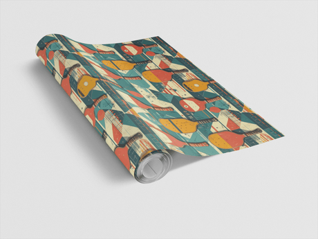 Pickleball Time Machine Wrapping Paper - London Penny Gift Wrap