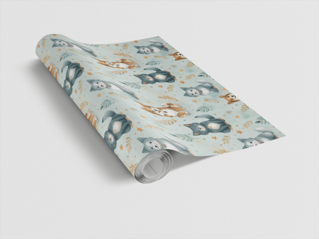 Soft Tails & Leaves - London Penny Gift Wrap