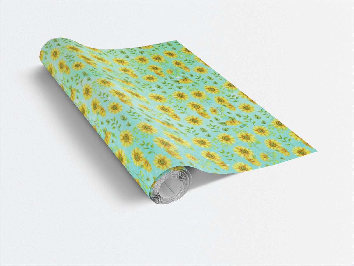 Sunflower Blue - London Penny Gift Wrap