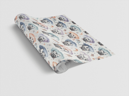 Little Husky Nursery (Alaskan Husky) Wrapping Paper - London Penny Gift Wrap