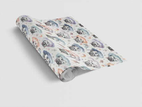 Little Husky Nursery (Alaskan Husky) Wrapping Paper - London Penny Gift Wrap