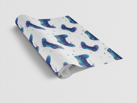 Pixel Control Flow Wrapping Paper - London Penny Gift Wrap