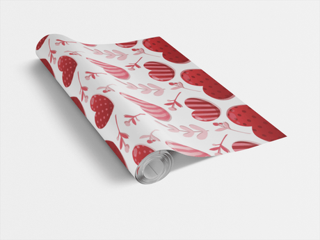 Floral Hearts - London Penny Gift Wrap