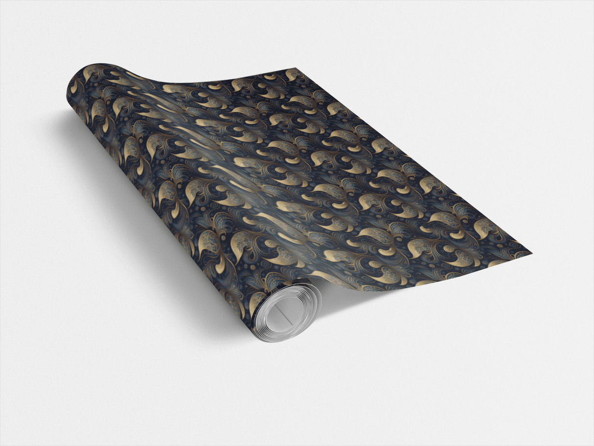 Waves and Whirls - London Penny Gift Wrap