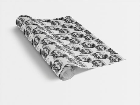 Snow Trails & Husky Tails - London Penny Gift Wrap
