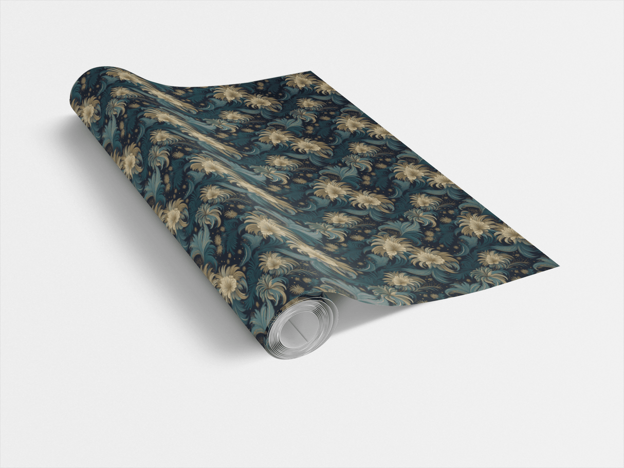 Midnight Botanica - London Penny Gift Wrap