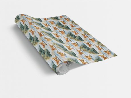 Golden on the Slopes - London Penny Gift Wrap