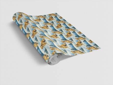 Golden in the Snow - London Penny Gift Wrap