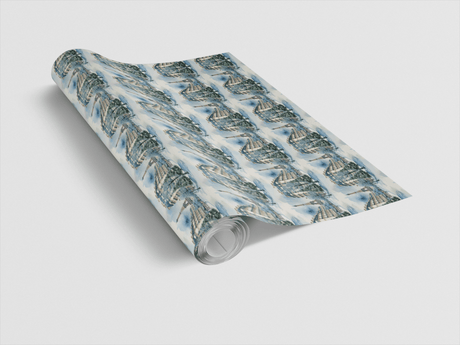 Tinsel Under the Eiffel - London Penny Gift Wrap