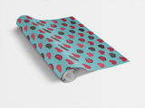 Hearts Choco Blue - London Penny Gift Wrap