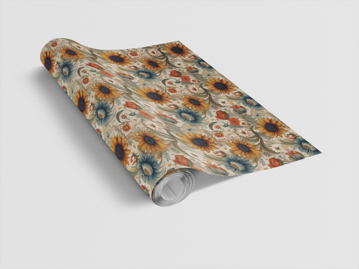 Rustic Prairie Blooms - London Penny Gift Wrap
