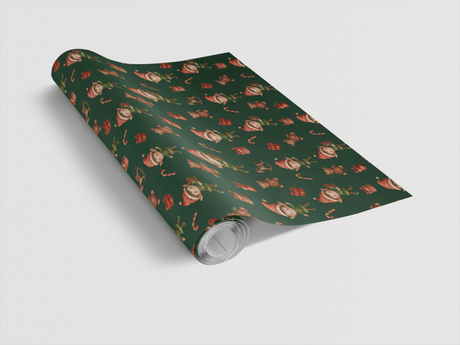 Elf Workshop Icons - London Penny Gift Wrap