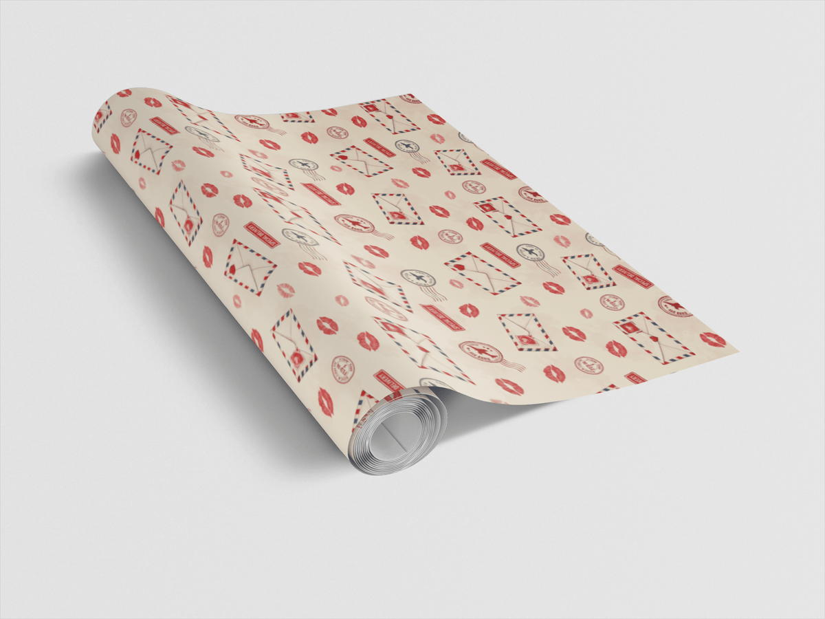 Postmarked Kisses - London Penny Gift Wrap