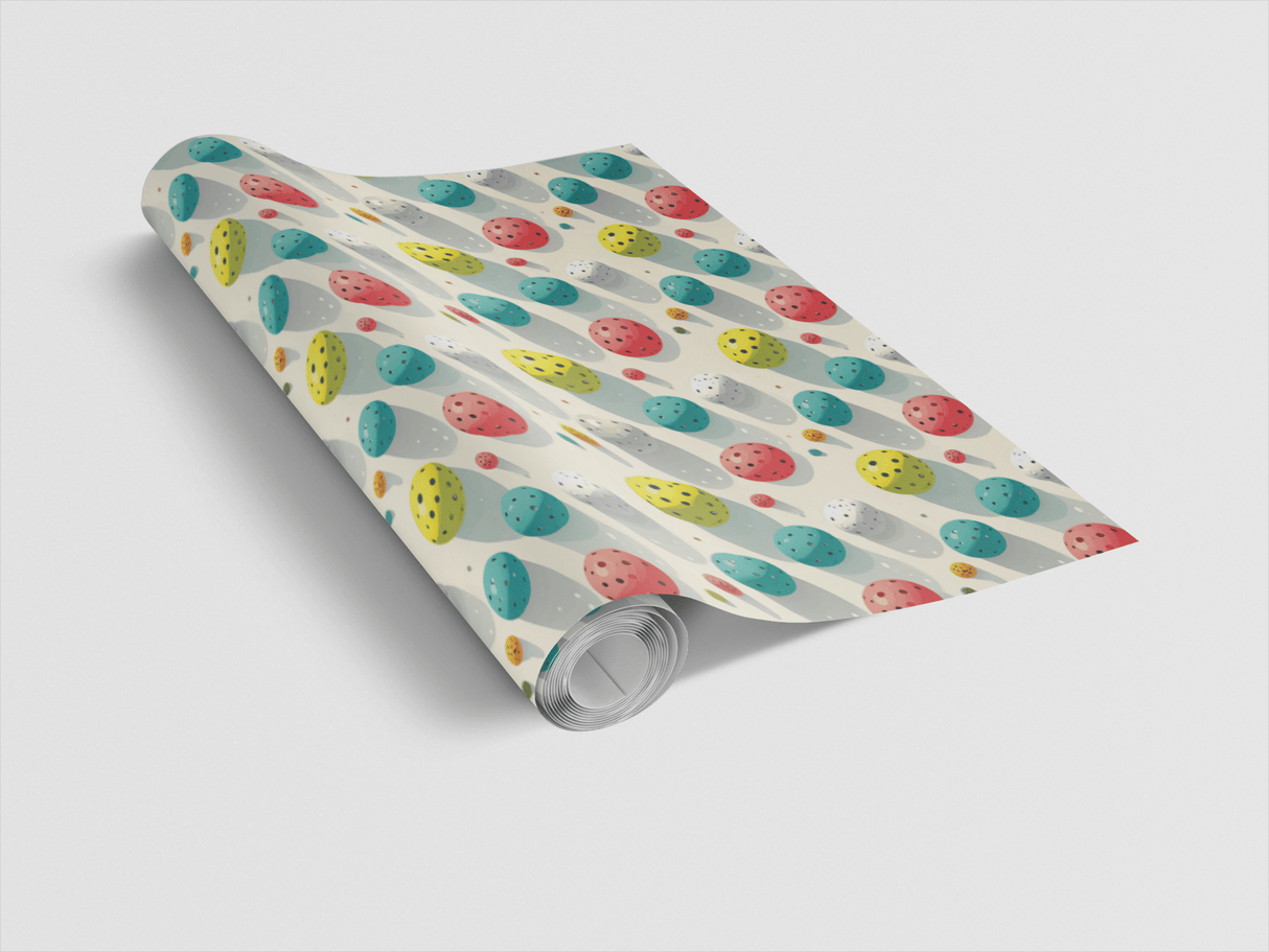 Pop Color Pickleball Toss Wrapping Paper - London Penny Gift Wrap