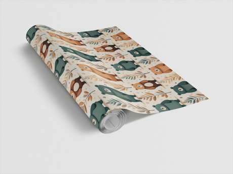 Bear & Leaf Harmony - London Penny Gift Wrap