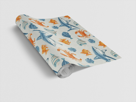 Ocean Whimsy - London Penny Gift Wrap