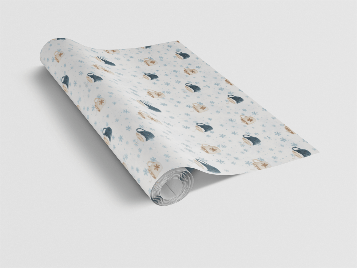 Snowflake Steam - London Penny Gift Wrap
