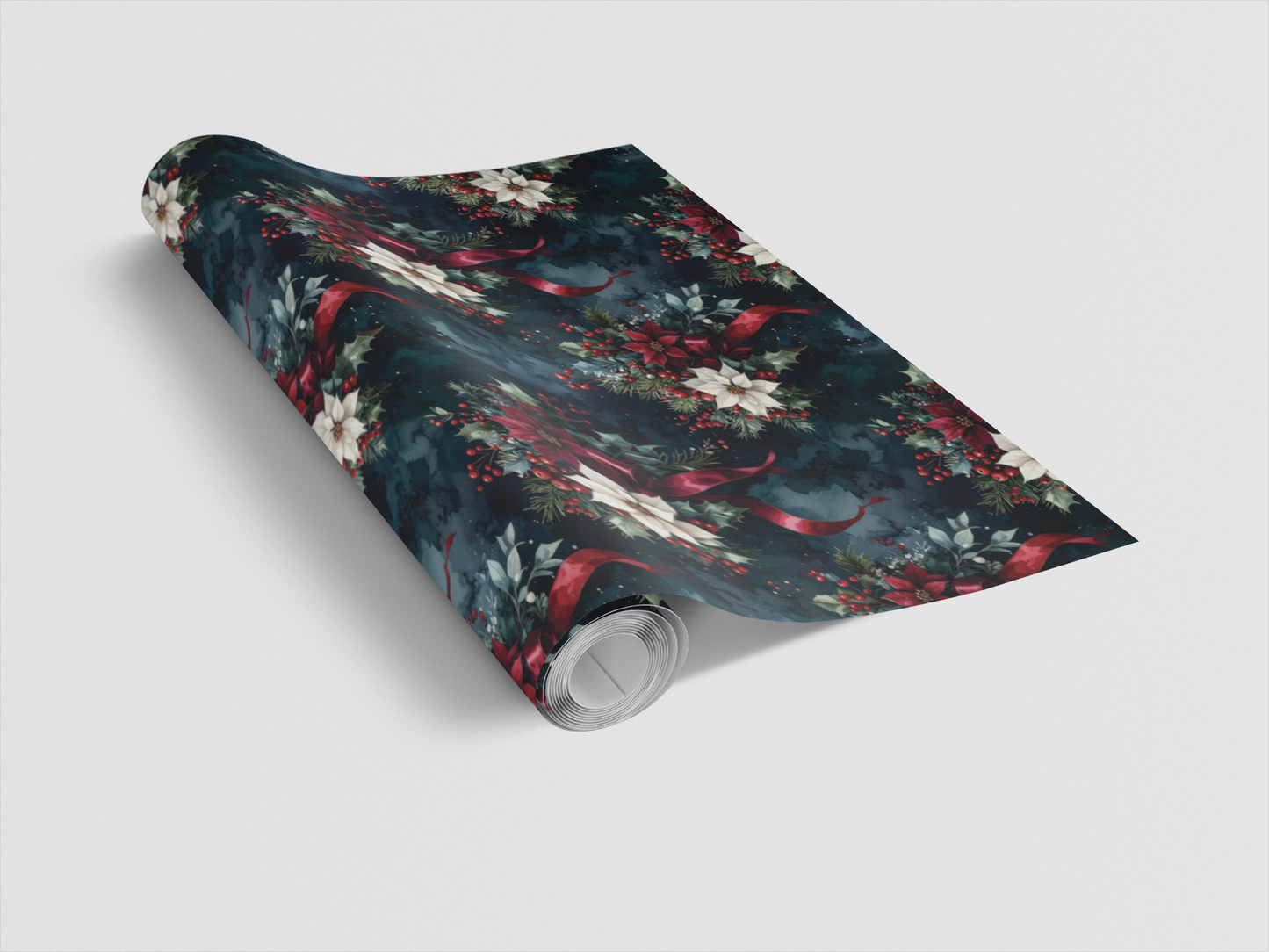 LIMITED TIME | Noir Holiday Bouquet Wrapping Paper