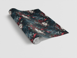 LIMITED TIME | Noir Holiday Bouquet Wrapping Paper - London Penny Gift Wrap