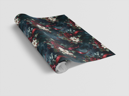 LIMITED TIME | Noir Holiday Bouquet Wrapping Paper